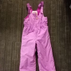 Girls size 7 pink snowbib
